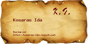 Kosaras Ida névjegykártya